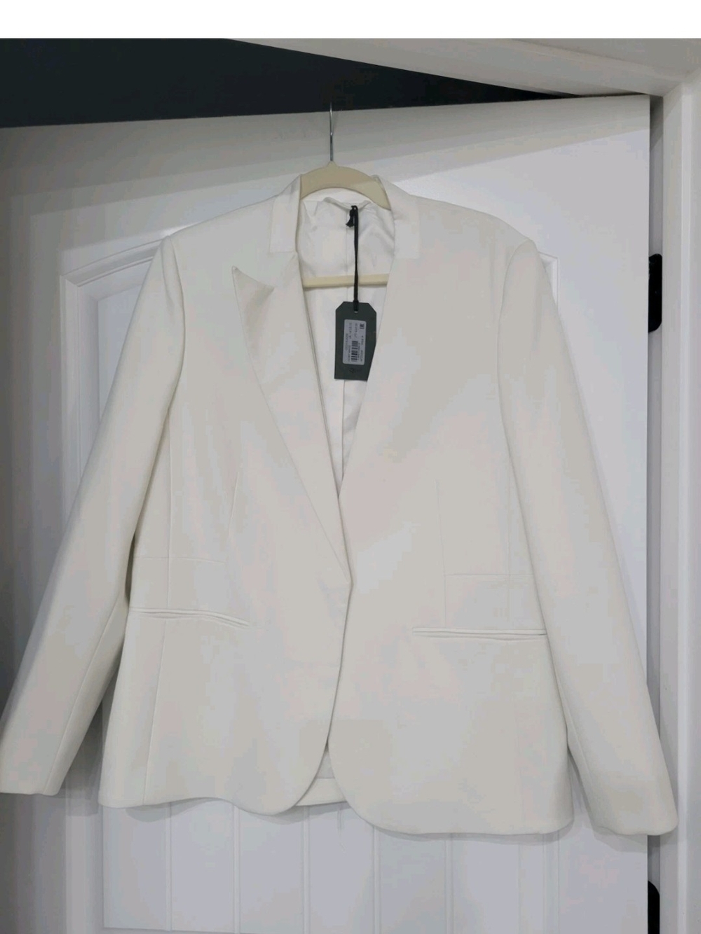 ALLSAINTS Leigh White Tuxedo Blazer Women’s 10 NWT